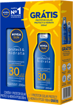 Kit-Protetor-Solar-FPS-30-Nivea-Sun-Protect---Hidrata-200ml-Gratis-Protetor-Solar-FPS-30-100ml