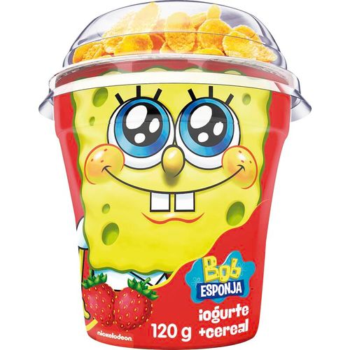 Iogurte Morango com Cereais Bob Esponja Elegê Copo 120g