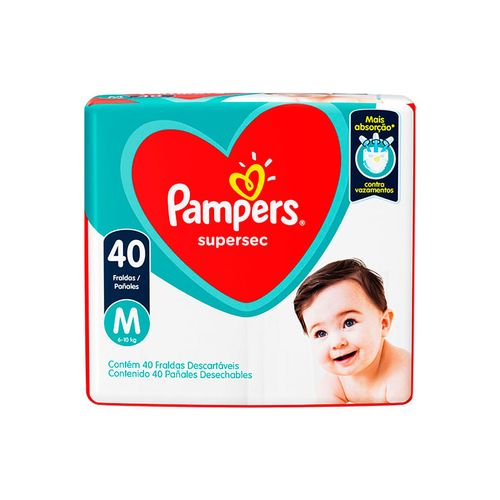 Fralda Pampers Supersec M 40