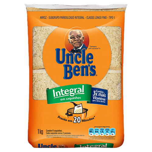 Arroz Uncle Bens Parbolizado Pacote com 8 Saquinhos 1kg