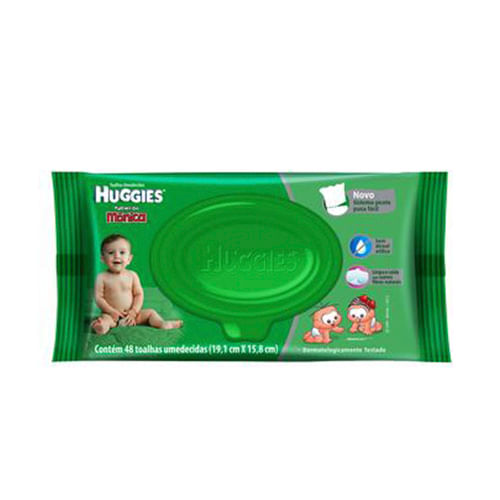 Toalha Umedecida Infantil Disney Baby Huggies One & Done Pacote 48 Unidades