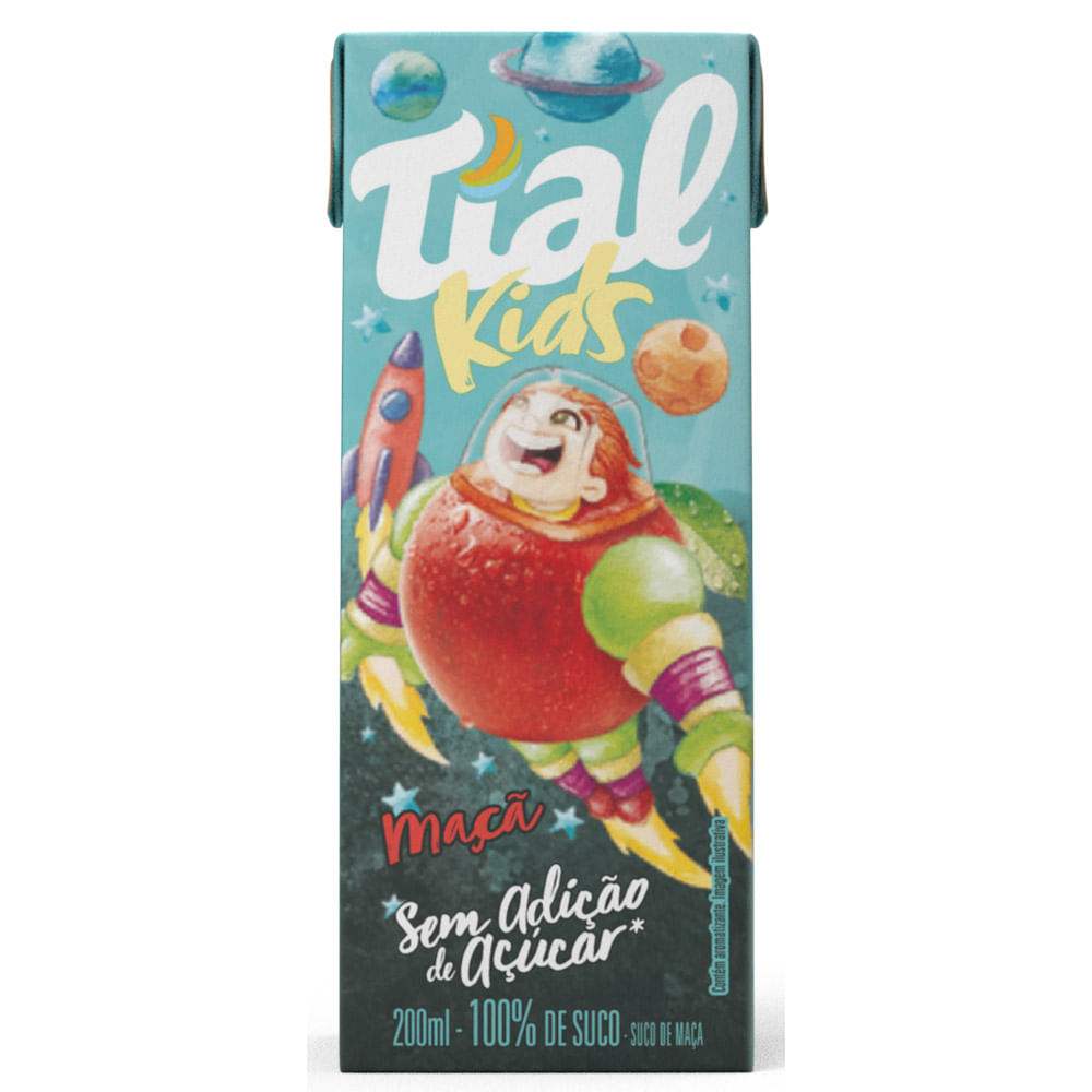 Suco de Maçã sem Adição de Açúcar 100% Suco Tial 200ml