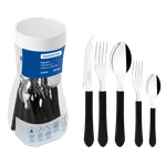 Faqueiro-Tramontina-Leme-Inox-Preto-20-Pecas-Gratis-Pote-Multiuso