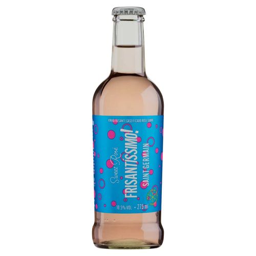 Vinho Brasileiro Gaseificado Rosé Suave Sweet Saint Germain Frisantíssimo! Garrafa 275ml