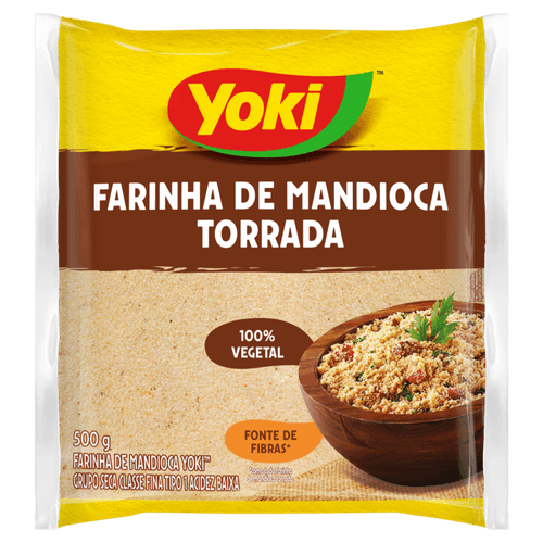 Farinha de Mandioca Yoki Torrada Pacote 500 g