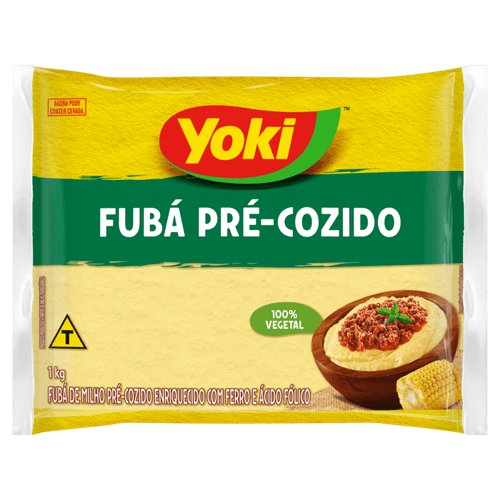 Fubá Pré Cozido Yoki Pacote 1 kg