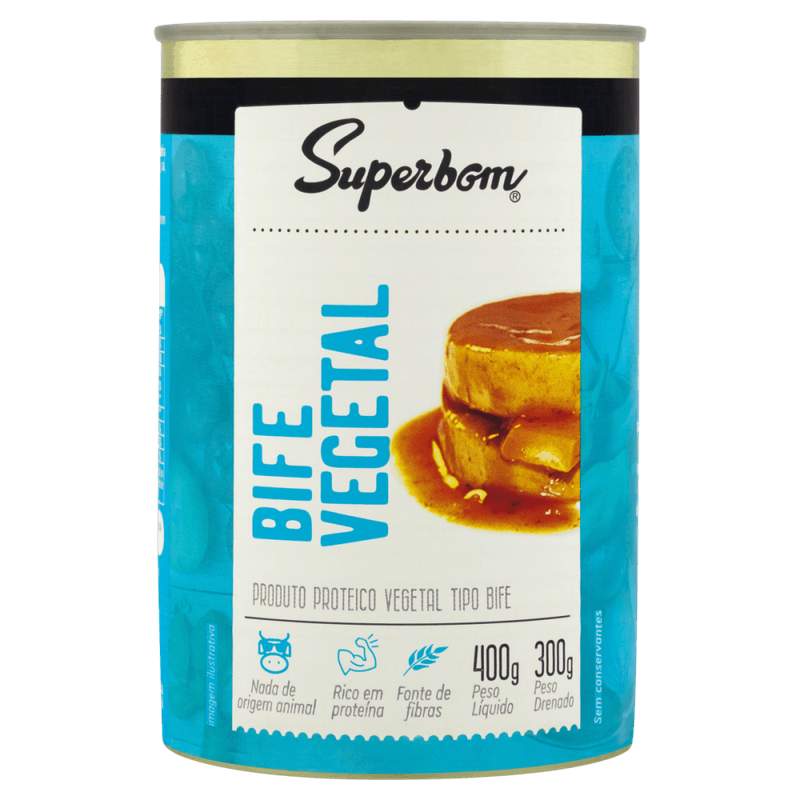 Bife-Proteico-Vegetal-Superbom-Lata-Peso-Liquido-400g-Peso-Drenado-300g
