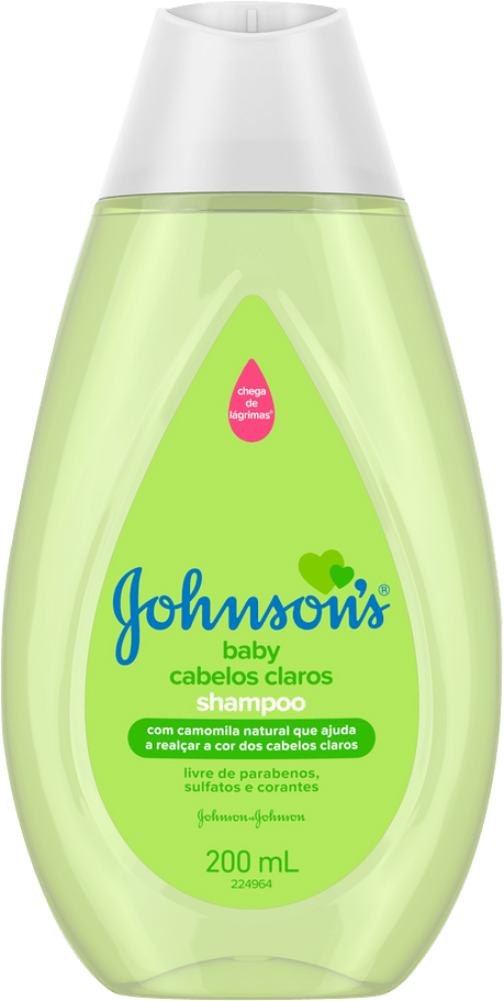 Shampoo Cabelos Claros Camomila Natural Johnson's Baby Frasco 200ml