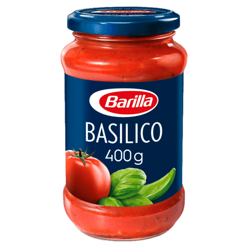 Molho de Tomate Basílico com Manjericão Barilla Vidro 400g