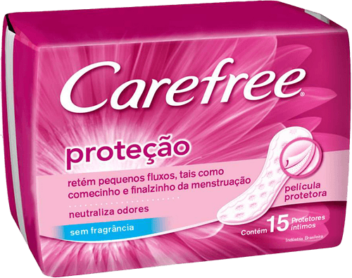 Protetor Íntimo Diário Carefree Neutralize Pacote Com 15 Unidades