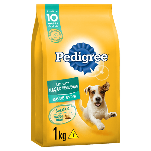 Ração Pedigree Cão Adulto Pequeno Porte Sabor Carne 1 kg