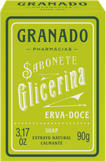 Sabonete-em-Barra-de-Glicerina-Extrato-Natural-Erva-Doce-Calmante-Granado-Caixa-90g