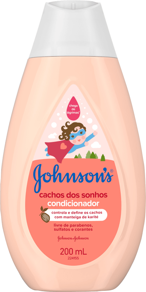 Condicionador Infantil Johnson's Kids Cachos dos Sonhos Frasco 200ml