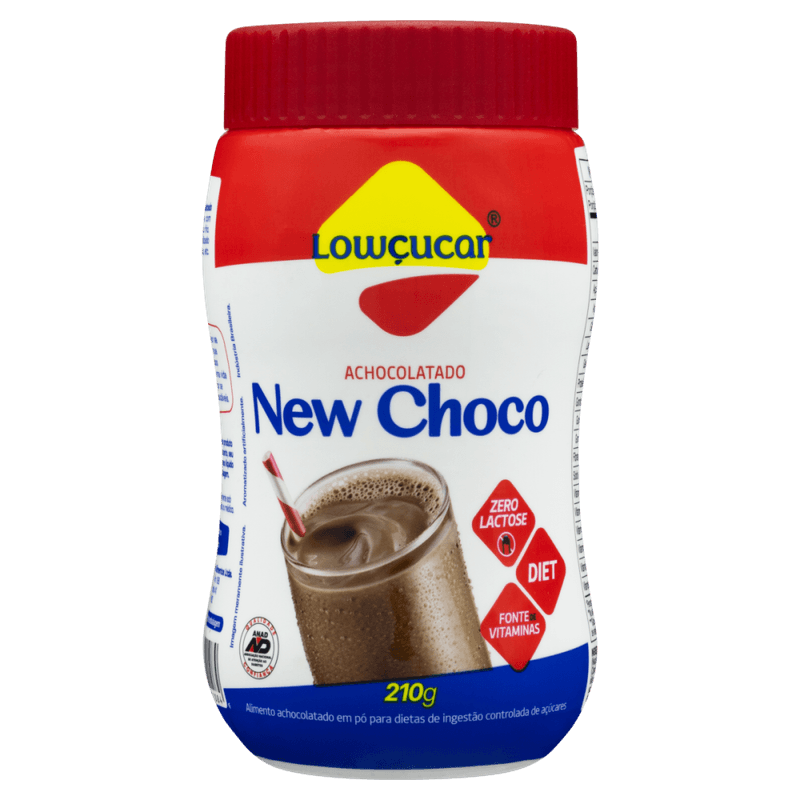 Alimento-Achocolatado-Po-Diet-para-Dietas-de-Ingestao-Controlada-de-Acucares-Zero-Lactose-Lowcucar-New-Choco-Pote-210g