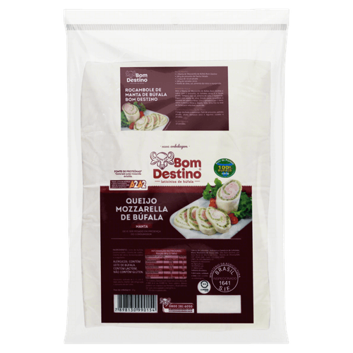 Queijo Mussarela De Búfala Manta Bom Destino 200g