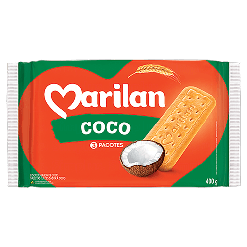 Bisc Doce Marilan 400g-Pc Coco