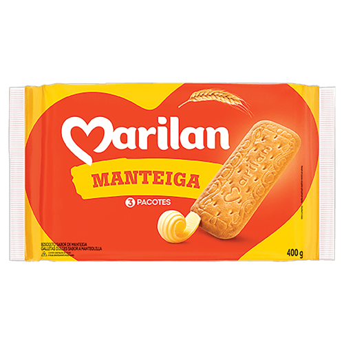 Bisc Doce Marilan 400g-Pc Manteiga