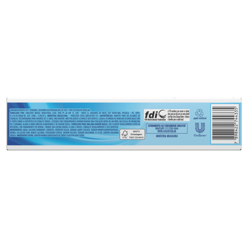 Creme-Dental-com-Fluor-Menta-Refrescante-Closeup-Dentes---Brancos-Caixa-90g