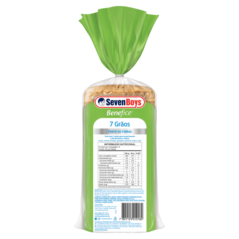 Pao-com-7-Graos-Aveia-Centeio-linhaca-Gergelim-Girassol-Trigo-e-Soja-Seven-Boys-Benefice-Pacote-400g