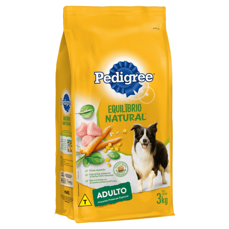 Alimento-Premium-Especial-para-Caes-Adultos-Racas-Medias-e-Grandes-Frango-Pedigree-Equilibrio-Natural-Pacote-3kg