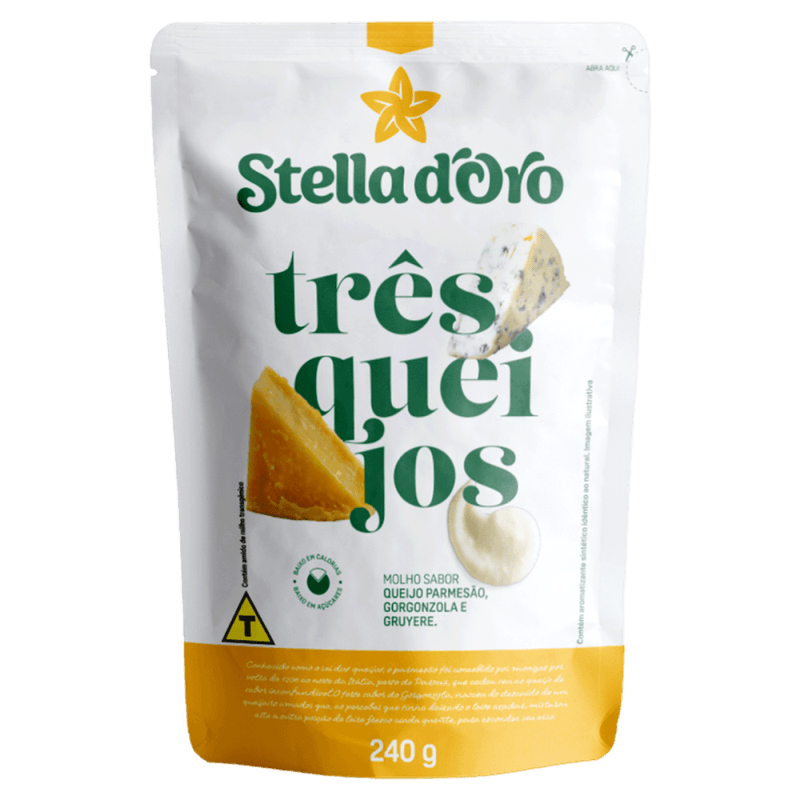 Molho-Tres-Queijos-Parmesao-Gorgonzola-e-Gruyere-Stella-D-oro-Sache-240g