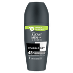 Antitranspirante-Roll-On-Invisible-Dry-Antimanchas-Brancas-e-Amarelas-48h-Dove-Men-Care-50ml