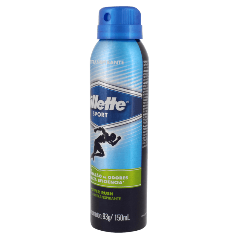 Antitranspirante-Sport-Power-Rush-Gillette-150ml-Spray