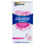 Protetor-Diario-sem-Abas-com-Perfume-Always-Pacote-80-Unidades-Gratis-20-Unidades