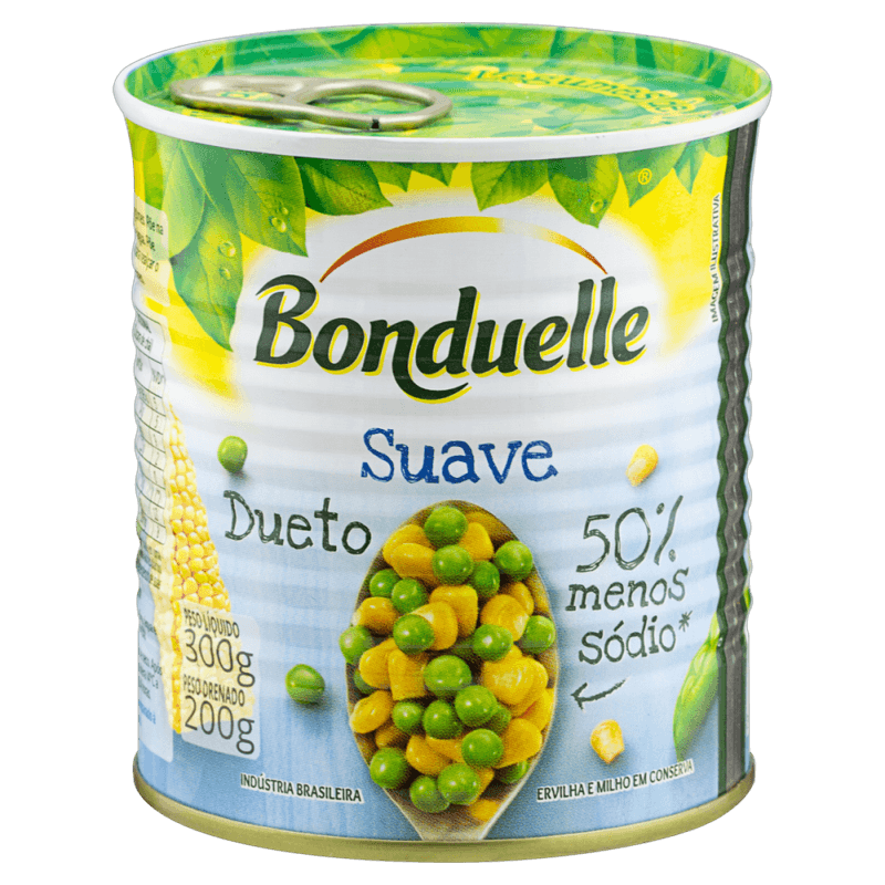 Ervilha-e-Milho-Verde-em-Conserva-Dueto-Suave-Bonduelle-Lata-Peso-Liquido-300g-Peso-Drenado-200g