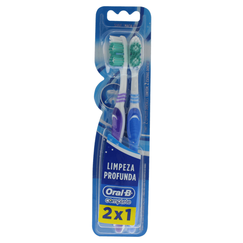 Escova-Dental-Macia-40-Limpeza-Profunda-2x1-Oral-B-Complete-2-Unidades