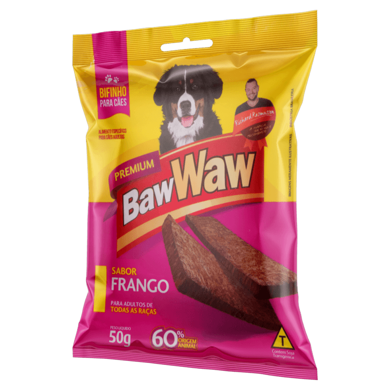 Bifinho-para-Caes-Adultos-Frango-Baw-Waw-Premium-Pacote-50g