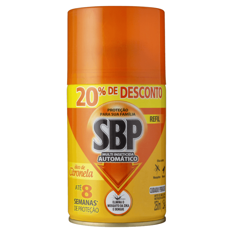 Multi-Inseticida-Automatico-Oleo-de-Citronela-SBP-Frasco-250ml-Spray-Refil-Gratis-20--de-Desconto