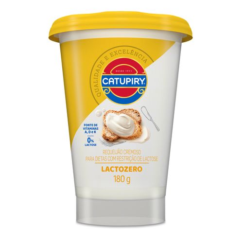 Requeijão Cremoso Zero Lactose Catupiry Copo 180g
