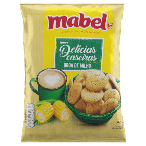 Biscoito Mabel Delicia Caseira Broa de Milho Pacote 250g