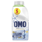 Lava-Roupas-Liquido-para-Diluir-Omo-Puro-Cuidado-Frasco-500ml-Refil-Economico