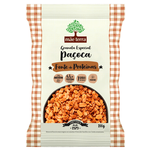 Granola Paçoca Mãe Terra Pacote 200g