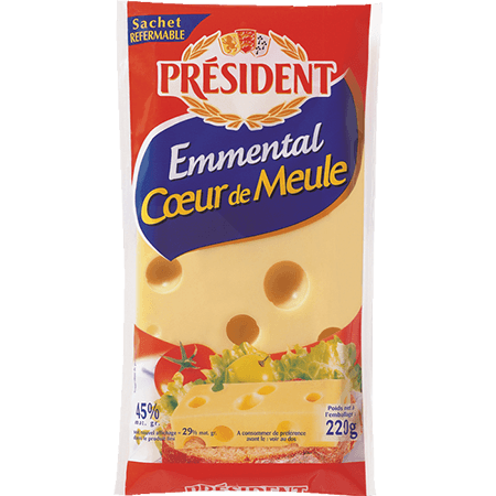 Queijo-Emmental-Coeur-de-Meule-President-220g