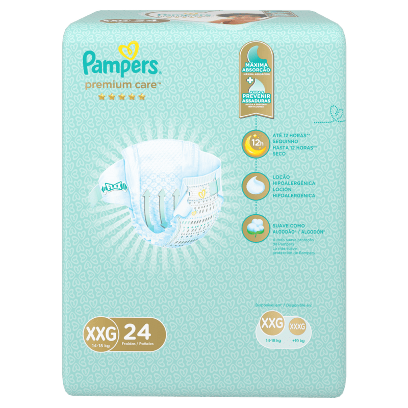 Fralda-Descartavel-Infantil-Pampers-Premium-Care-XXG-14-a-18kg-Pacote-24-Unidades