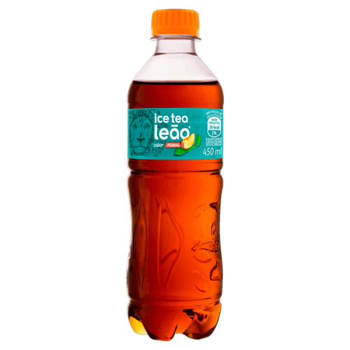 Chá Preto Ice Tea Pêssego Leão Garrafa 450ml