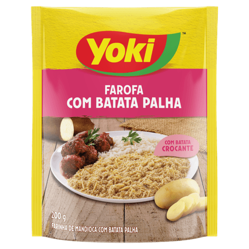 Farofa de Mandioca com Batata Palha Yoki Sachê 200g