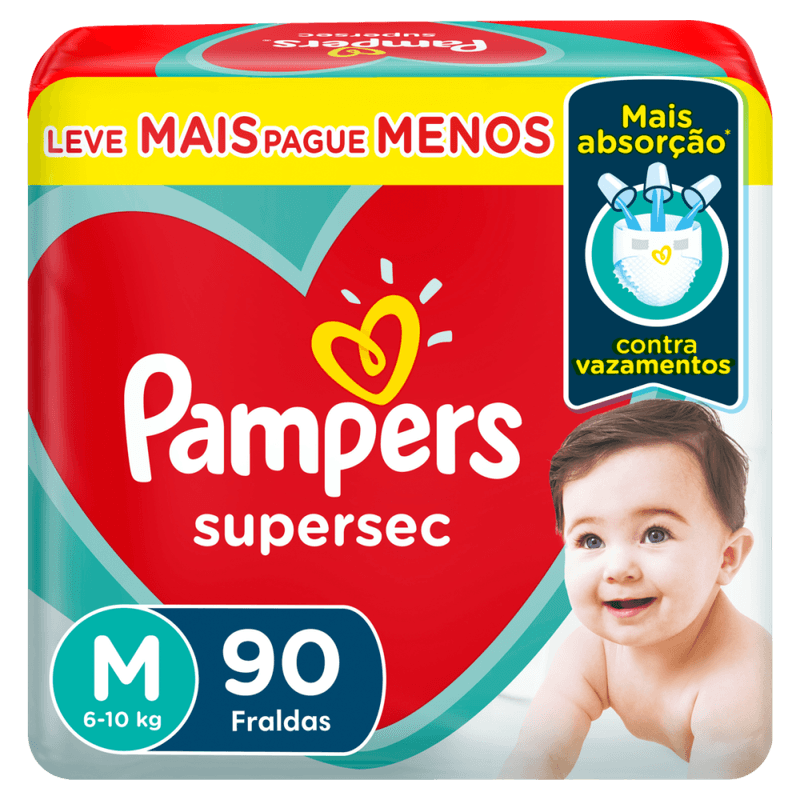 Fralda-Descartavel-Infantil-Pampers-Supersec-M-6-a-10kg-Pacote-90-Unidades-Leve-Mais-Pague-Menos