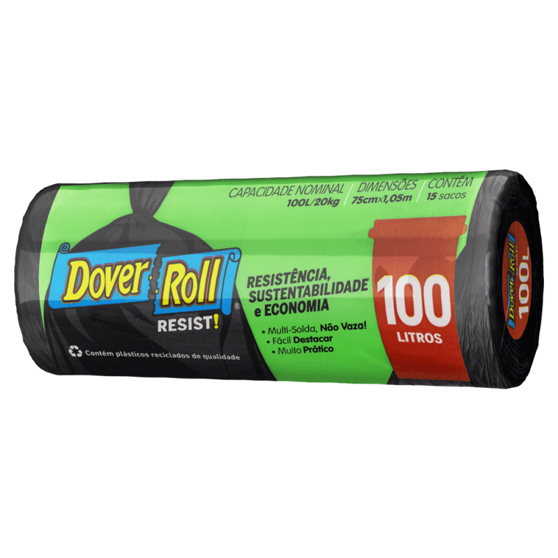 Saco-para-Lixo-100l-Dover-Roll-Resist-15-Unidades