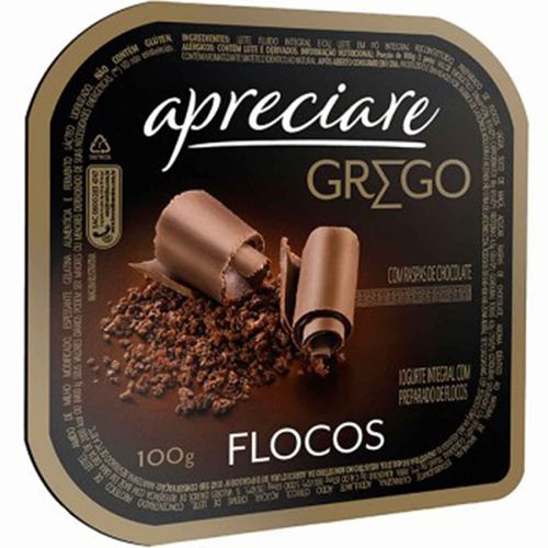 Iogurte Grego Apreciare Flocos 100g