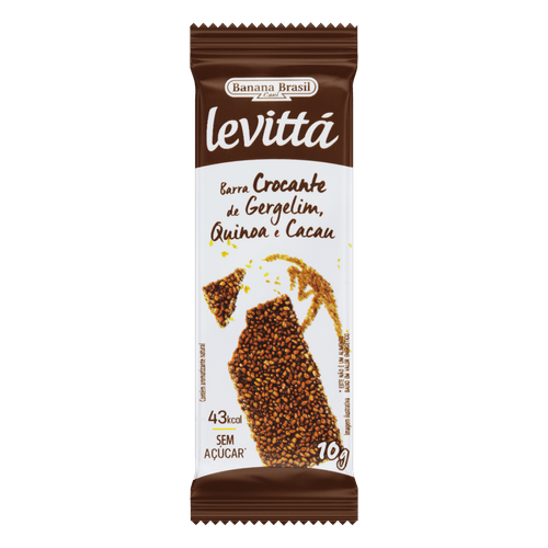 Barra de Cereal Crocante Levita Quinoa e Cacau 10g