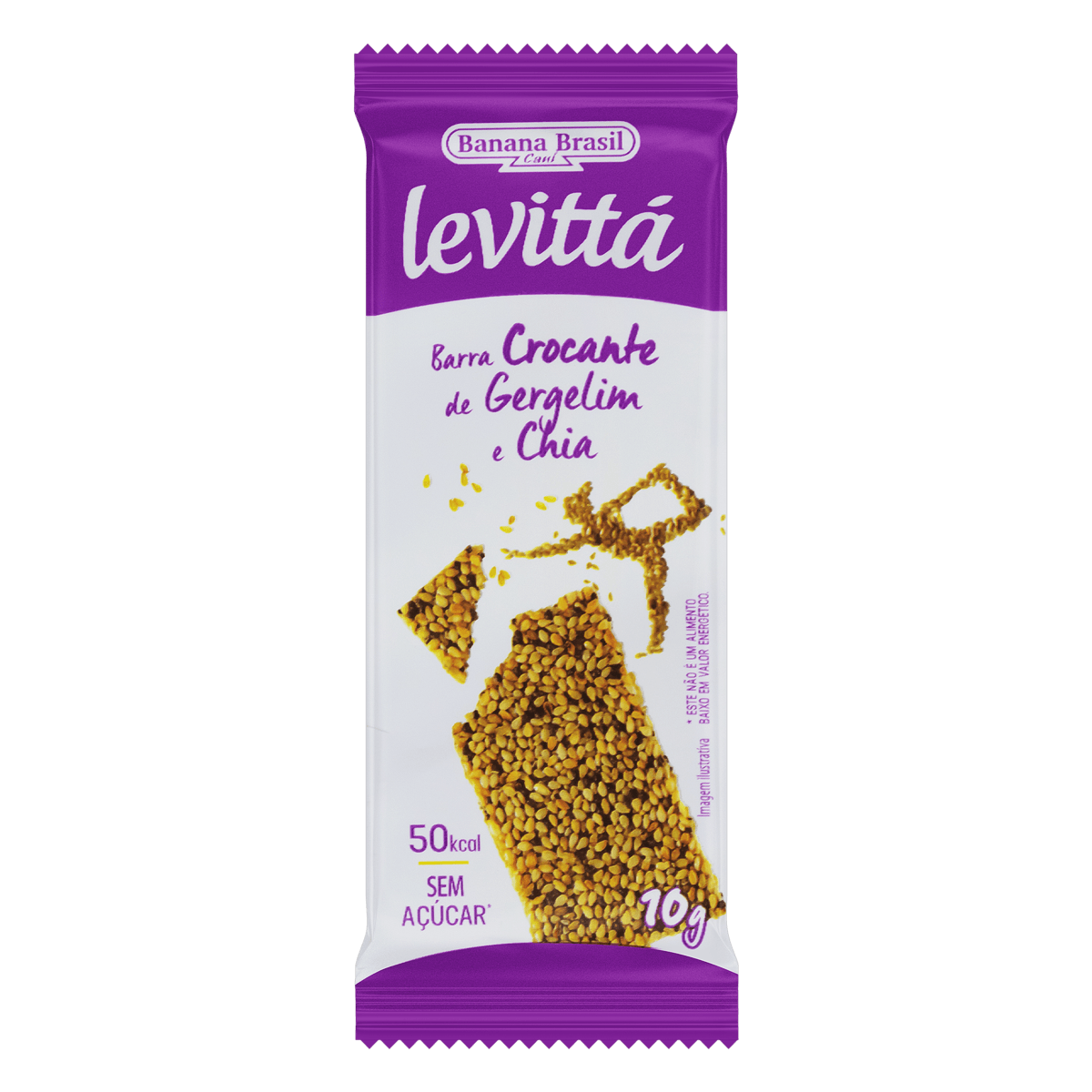 Barra de Cereais Levittá Sementes Gergelim e Chia 10g