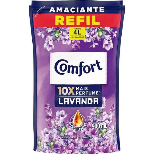 Amaciante Concentrado Refil Comfort Lavanda 900 ml