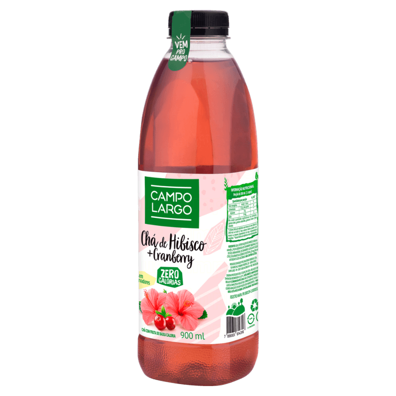 Cha-com-Fruta-Hibisco-e-Cranberry-sem-Adicao-de-Acucar-Campo-Largo-Garrafa-900ml