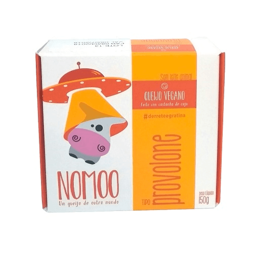 Queijo Vegano Tipo Provolone Nomoo Caixa 150g