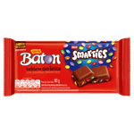 Chocolate-ao-Leite-com-Pastilha-de-Chocolate-Colorida-Smarties-Garoto-Baton-Pacote-80g