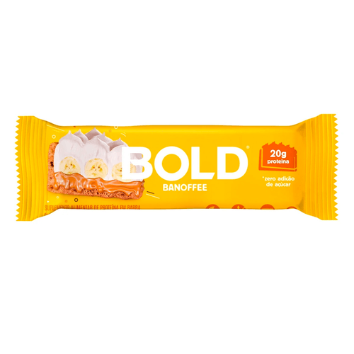 Barra de Proteina Bold  Zero Açúcar Banoffee 60g